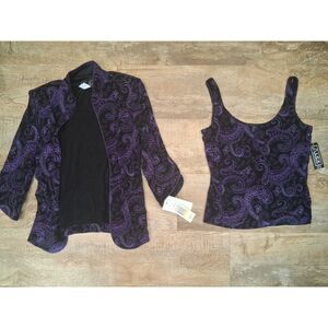 Alex Evening Wear - 2pc Set Blouse Tank and Blazer